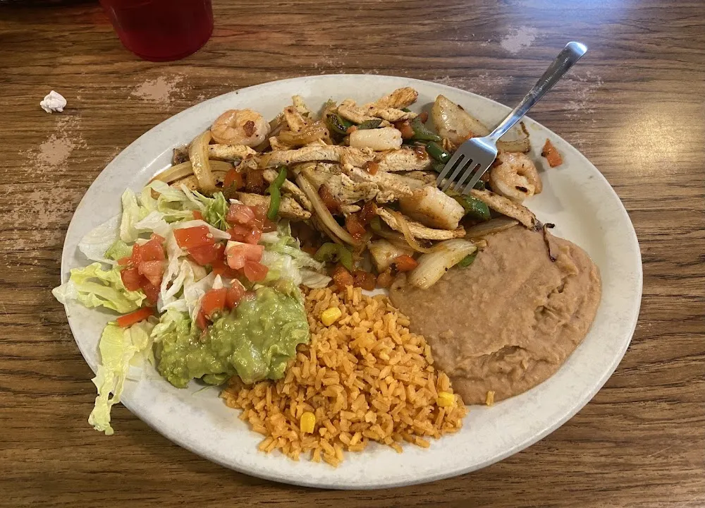 Chicken Fajitas & Shrimp