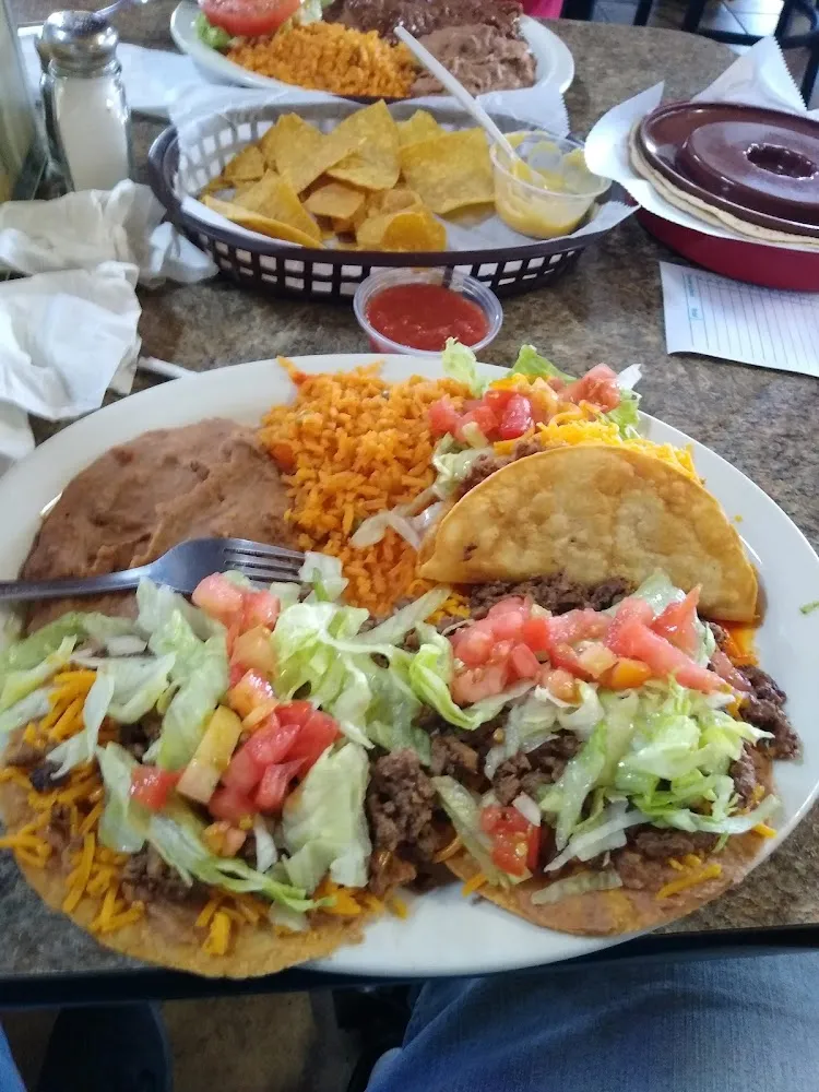 Tostada and Taco Plate